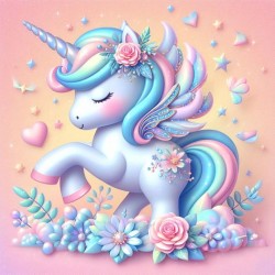 Portachiavi "Unicorno dei Sogni"