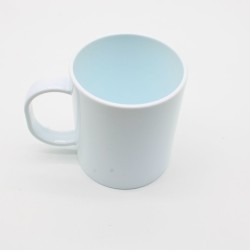 Tazza in plastica da 350 ml - Disponibile in bianco, rosa e celeste