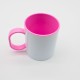 Tazza in plastica da 350 ml - Disponibile in bianco, rosa e celeste