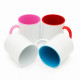 Tazza in plastica da 350 ml - Disponibile in bianco, rosa e celeste