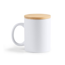 Tazza in ceramica 370 ml con coperchio in bambù – Eco design Artekids
