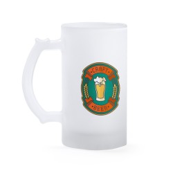 Boccale in vetro (ADAYA) borosilicato effetto ghiaccio da 500 ml – Personalizzabile con sublimazione