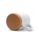 Tazza in Ceramica Personalizzabile 320 ml con Base in Sughero Rimovibile