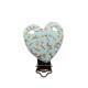 Clip Cuore Fiorato in silicone – Accessorio creativo per portaciucci e articoli handmade