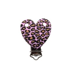 Clip Cuore Maculato in silicone – Accessorio creativo per portaciucci e articoli handmade