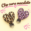 Clip Cuore Maculato in silicone – Accessorio creativo per portaciucci e articoli handmade