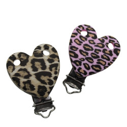 Clip Cuore Maculato in silicone – Accessorio creativo per portaciucci e articoli handmade