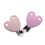 Clip Cuore in silicone personalizzabile – Accessorio creativo per portaciucci e articoli handmade