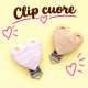 Clip Cuore in silicone personalizzabile – Accessorio creativo per portaciucci e articoli handmade