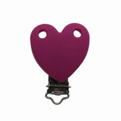 Clip Cuore in silicone personalizzabile – Accessorio creativo per portaciucci e articoli handmade