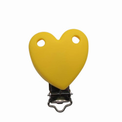 Clip Cuore in silicone personalizzabile – Accessorio creativo per portaciucci e articoli handmade