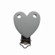 Clip Cuore in silicone personalizzabile – Accessorio creativo per portaciucci e articoli handmade