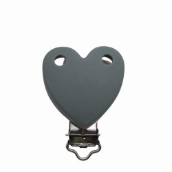 Clip Cuore in silicone personalizzabile – Accessorio creativo per portaciucci e articoli handmade