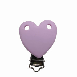 Clip Cuore in silicone personalizzabile – Accessorio creativo per portaciucci e articoli handmade