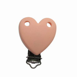 Clip Cuore in silicone personalizzabile – Accessorio creativo per portaciucci e articoli handmade