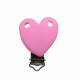 Clip Cuore in silicone personalizzabile – Accessorio creativo per portaciucci e articoli handmade