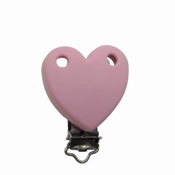 Clip Cuore in silicone personalizzabile – Accessorio creativo per portaciucci e articoli handmade