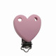 Clip Cuore in silicone personalizzabile – Accessorio creativo per portaciucci e articoli handmade
