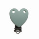 Clip Cuore in silicone personalizzabile – Accessorio creativo per portaciucci e articoli handmade