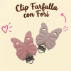 Clip Farfalla con Fori in silicone – Accessorio creativo per portaciucci e articoli handmade