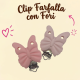 Clip Farfalla con Fori in silicone – Accessorio creativo per portaciucci e articoli handmade