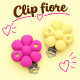 Clip Fiore in silicone – Accessorio elegante per portaciucci e articoli handmade