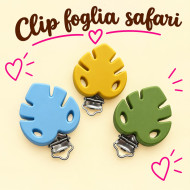 Clip Foglia in silicone – Accessorio creativo per portaciucci e articoli handmade