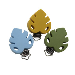 Clip Foglia in silicone – Accessorio creativo per portaciucci e articoli handmade