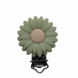 Clip Girasole senza fori  in silicone – Accessorio creativo per portaciucci e articoli handmade