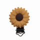 Clip Girasole senza fori  in silicone – Accessorio creativo per portaciucci e articoli handmade