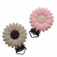 Clip Girasole senza fori  in silicone – Accessorio creativo per portaciucci e articoli handmade