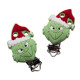 Clip Grinch in silicone – Accessorio creativo per portaciucci e articoli handmade