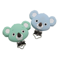 Clip Koala in silicone – Accessorio tenero e sicuro per portaciucci handmade