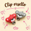 Clip Orso in silicone – Accessorio creativo per portaciucci e articoli handmade