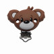 Clip Orso in silicone – Accessorio creativo per portaciucci e articoli handmade