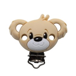 Clip Orso in silicone – Accessorio creativo per portaciucci e articoli handmade