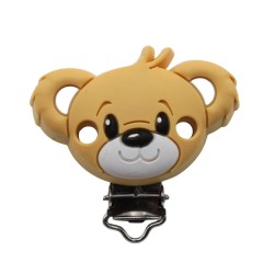 Clip Orso in silicone – Accessorio creativo per portaciucci e articoli handmade