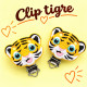 Clip Tigre in silicone – Accessorio creativo per portaciucci e articoli handmade