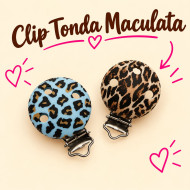 Clip Tonda Maculato in silicone – Accessorio creativo per portaciucci e articoli handmade