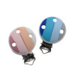 Clip Tonda Multicolor in silicone – Accessorio sicuro e creativo per portaciucci handmade