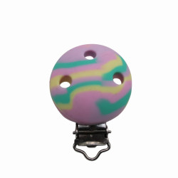 Clip Tonda in silicone personalizzabile – Accessorio creativo per portaciucci e articoli handmade