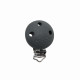 Clip tonda con ricamo in silicone – Dettaglio creativo per accessori baby