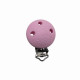 Clip tonda con ricamo in silicone – Dettaglio creativo per accessori baby