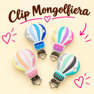 Clip Mongolfiera in silicone – Accessorio creativo per portaciucci e articoli handmade
