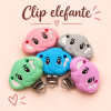 Clip Elefante in silicone – Accessorio per portaciucci e articoli handmade
