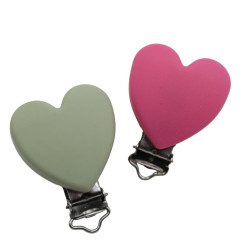 Clip Cuore senza fori in silicone personalizzabile – Accessorio elegante per creazioni handmade
