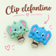 Clip Elefante II in silicone – Accessorio per portaciucci e articoli handmade