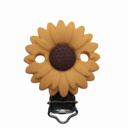 Clip girasole con fori antisoffoco in silicone 