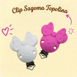 Clip Minnie Sagoma in silicone – Accessorio creativo per portaciucci e articoli handmade