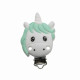 Clip Unicorno in Silicone 4x4 cm per Catenelle Portaciuccio e Accessori Handmade